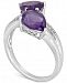 Amethyst (3 ct. t. w. ) & Diamond Accent Ring in 14k White Gold