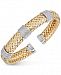 Diamond Braided Cuff Bracelet (1-1/4 ct. tw. ) in 14k Gold-Plated Sterling Silver