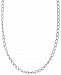 American West Textured Link Chain in Sterling Silver