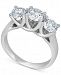 Diamond Trinity Engagement Ring (2 ct. t. w. ) in 14k White Gold