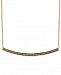 Le Vian Chocolatier Curved Bar 16" Pendant Necklace (1/3 ct. t. w. ) in 14k Gold