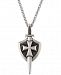 Esquire Men's Jewelry Sword and Shield 22" Pendant Necklace in Sterling Silver, Created for Macy's