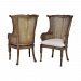 2499-BEL-3331915 - Bailey Street Home - Birkdale Gardens - 49-inch Wing Back Chair (Set of 2)Signature Stain Finish - Birkdale Gardens