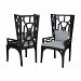 2499-BEL-3332061 - Bailey Street Home - Marion Row - 47.5-inch Wing Back Chair (Set of 2)Manor Greystone Finish - Marion Row