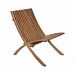 2499-BEL-3335090 - Bailey Street Home - Treetops Court - 35.5-inch Outdoor Folding ChairEuro Teak Oil Finish - Treetops Court