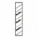 2499-BEL-3335320 - Bailey Street Home - Valley Park Close - 63-inch Angled Hanging Wine RackBlack Finish - Valley Park Close