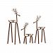 2499-BEL-3378517 - Bailey Street Home - Woodfield Cross - 19.75-inch Reindeer Pillar Holders (Set of 3)Montana Rusic Finish - Woodfield Cross