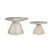 2499-BEL-3378569 - Bailey Street Home - Breakspear Road North - 5.5-inch Pillar Holders (Set of 2)Hammered Silver/White Marble Finish - Breakspear Road North