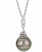 Cultured Tahitian Pearl (10mm) 18" Pendant Necklace in Sterling Silver