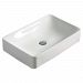 AI-28263 - American Imaginations - 23.6 Inch Above Counter Vessel for Wall Mount Wall Mount DrillingEnamel Glaze/Chrome/White Finish -