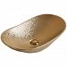 AI-27941 - American Imaginations - 24.21 Inch Above Counter Vessel for Deck Mount Deck Mount DrillingEnamel Glaze/Chrome/Gold Finish -