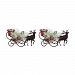 2499-BEL-3380012 - Bailey Street Home - Marion Common - 8.8-inch Centerpiece (Set of 2)Antique Red/Black Finish - Marion Common