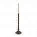 581-BEL-2260573 - Bailey Street Home - Silver Bamboo Candleholder - smGray Finish -