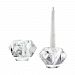 581-BEL-2261757 - Bailey Street Home - Faceted Star Crystal Candleholder - Large. Clear Finish - Foxfield Close