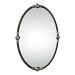 09064 - Uttermost - Carrick - 32 Inch Oval Mirror Rust Black/Burnished Silver Finish - Carrick