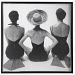 41604 - Uttermost - Ladies' Swimwear 1959 - 50.75 inch Fashion Print Matte Black/Silver/Black/White/Vintage Finish - Ladies' Swimwear