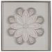 04241 - Uttermost - Floral - 39.38 Inch Shadow Box Slate Gray/Tan/Blush/Silver Leaf Finish - Floral