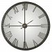 06419 - Uttermost - Amelie - 60 Inch Large Wall Clock Distressed Rustic Bronze/Silver Finish - Amelie