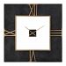 06448 - Uttermost - Mudita - 39.75 Inch Square Wall Clock Textured Black/Antiqued Gold Leaf Finish - Mudita