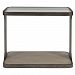 25366 - Uttermost - Compton - 28 inch Industrial Side Table Aged Gunmetal Finish with Tempered Glass - Compton