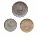 04217 - Uttermost - Gaia - 14 Inch Plate Wall Decor (Set of 3) Tan/Gray/Charcoal Finish - Gaia