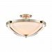 89106/4 - Elk Lighting - Connelly - Four Light Semi-Flush Mount Polished Nickel Finish with White Glass - Connelly