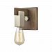 55056/1 - Elk Lighting - Axis - One Light Bath Vanity Light Wood/Satin Nickel Finish - Axis