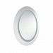 MLED-2823E-IL - Dainolite - 28 Inch 80W 2 LED Oval Vanity Mirror Silver Finish -