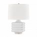 L1420-WH - Hudson Valley Lighting - Sag Harbor - One Light Table Lamp White Finish with White Belgian Linen Shade - Sag Harbor