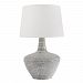 L1357-GRY - Hudson Valley Lighting - Truxton - One Light Table Lamp Gray Finish with White Belgian Linen Shade - Truxton