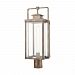 89185/1 - Elk Lighting - Crested Butte - One Light Outdoor Post Mount Vintage Brass Finish with Clear Glass - Crested Butte