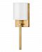 41011HB - Hinkley Lighting - Avenue - 17 Inch 16W 1 LED Wall Sconce Heritage Brass Finish with White Acrylic Shade - Avenue
