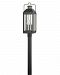 2731TK - Hinkley Lighting - Fitzgerald - Three Light Outdoor Large Post Mount Textured Black/Burnished Bronze Finish with Clear Seedy Glass - Fitzgerald