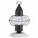 1511-BL-CL - Norwell Lighting - Classic Onion - One Light Medium Outdoor Post Mount Black Finish with Clear Glass - Classic Onion