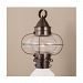 1321-BR-CL - Norwell Lighting - Cottage Onion - One Light Medium Outdoor Post Mount Bronze Finish with Clear Glass - Cottage Onion