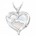 Believe In Yourself Women's Mother Of Pearl & Diamond Heart-Shaped Pendant Necklace