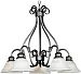 2657MRPE - Maxim Lighting - Pacific - Five Light Chandelier Pewter Finish - Marble Glass - Pacific