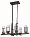 32456CLAR - Maxim Lighting - Fusion - LED Chandelier Anthracite Finish with Clear Glass - Fusion