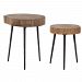 24955 - Uttermost - Samba - 22 inch Nesting Tables (Set of 2) Aged Steel Finish - Samba