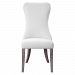 23540 - Uttermost - Caledonia - 43.5 inch Armless Chair Feminine Silhouette/Dark Walnut/Light Gray Wash Finish - Caledonia