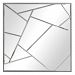09564 - Uttermost - Beria - 40 inch Modern Square Mirror Silver Leaf/Mirror Finish - Beria