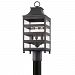 P7435 - Troy Lighting - Holstrom - Three Light Post Mount Forged Iron Finish with Clear Glass - Holstrom