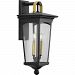 P560183-031 - Progress Lighting - Chatsworth - 2 Light Outdoor Wall Lantern Black Finish with Clear Glass - Chatsworth