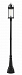 569PHXL-564P-BK - Z-Lite - Roundhouse - 113.25 Inch 1 Light Outdoor Post Mount Black Finish with Clear Seedy Glass - Roundhouse