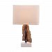 8989-034 - Dimond Home - Minoa - One Light Table Lamp Natural Finish with White Fabric Shade - Minoa