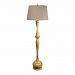 801 - Dimond Lighting - Wood - One Light Floor Lamp Distressed Woodtone Finish with Taupe Fabric Shade - Wood