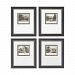 10009-S4 - Sterling Industries - 14 Inch Mini Estates Wall Art - (Set of 4) Brown Finish -