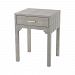 3169-026S - Sterling Industries - Sands Point - 22 Inch Accent Side Table With Drawer Grey Faux Shagreen Finish - Sands Point
