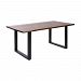 16990 - Stein World - Fleming - 70.8 Inch Dining Table with Wood Top Living Edge Acacia Wood/Natural Stain/Black Metal Finish - Fleming