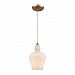 60076-1 - Elk Lighting - Menlow Park - One Light Mini Pendant Satin Brass Finish with Opal White Glass - Menlow Park